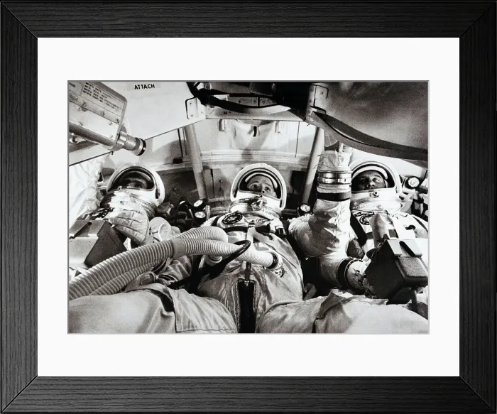 Framed Print : Apollo Astronauts Prepare In A Flight Simulator Framed Print : Apollo Astronauts Prepare In A Flight Simulator