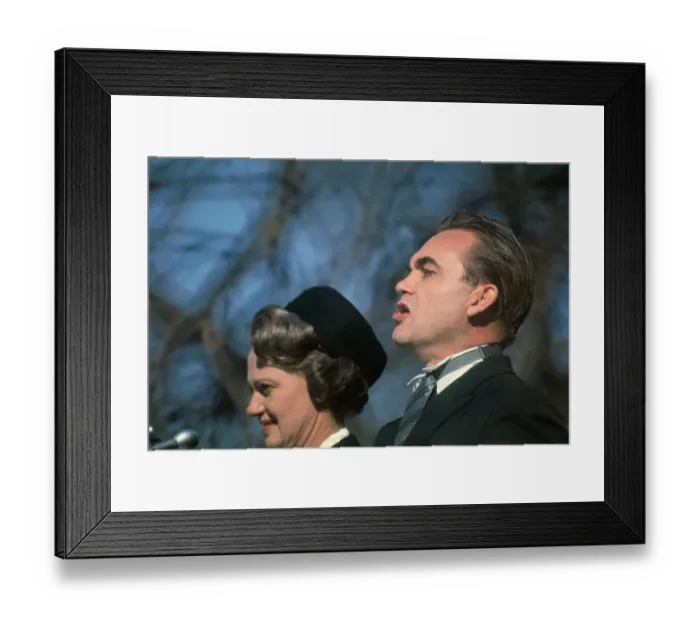 Framed Print : Portrait of George and Lurieen Wallace Framed Print : Portrait of George and Lurieen Wallace