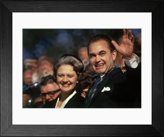 Framed Print : Portrait of George and Lurieen Wallace Framed Print : Portrait of George and Lurieen Wallace