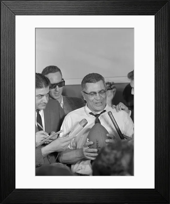 Framed Print : Head Coach Vince Lombardi Framed Print : Head Coach Vince Lombardi