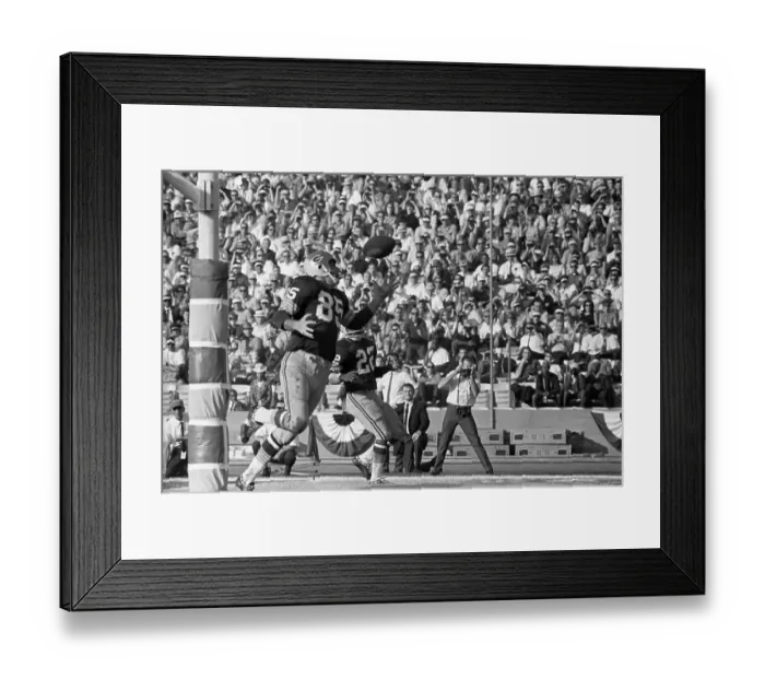 Framed Print : Max McGee Making Winning Touchdown Framed Print : Max McGee Making Winning Touchdown