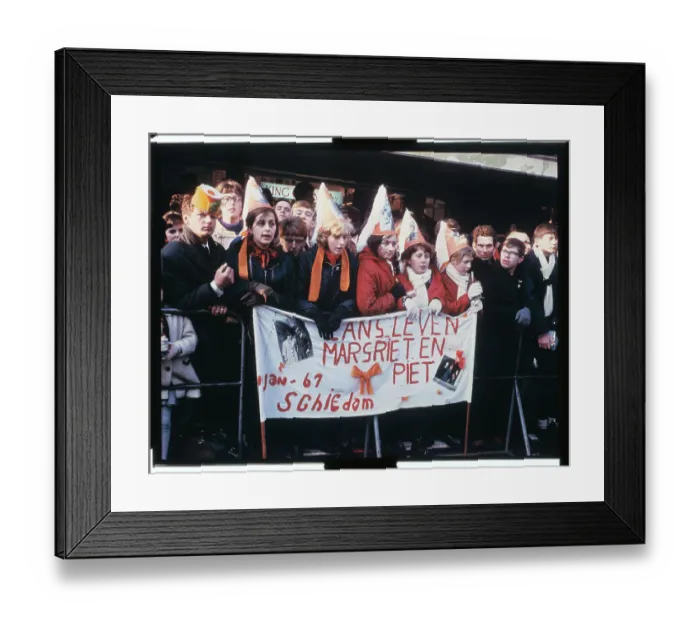 Framed Print : Crowds Gathering for Royal Wedding Framed Print : Crowds Gathering for Royal Wedding