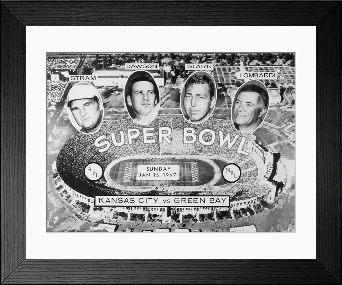 Framed Print : Super Bowl Advertising Football Teams Framed Print : Super Bowl Advertising Football Teams