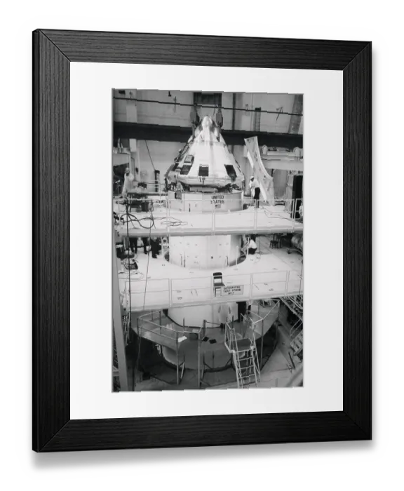 Framed Print : View of the Apollo Spacecraft Framed Print : View of the Apollo Spacecraft
