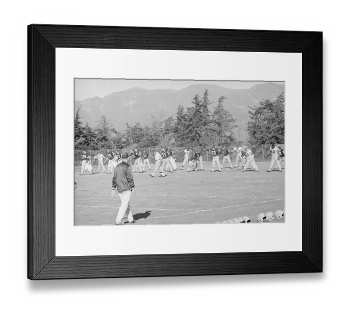 Framed Print : Green Bay Packers Training in Santa Barbara Framed Print : Green Bay Packers Training in Santa Barbara