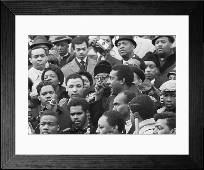 Framed Print : Demonstration for Adam Clayton Powell Outside the Capitol