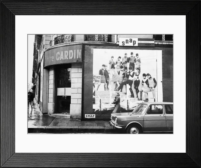 Framed Print : Exterior View of a Pierre Cardin Boutique Framed Print : Exterior View of a Pierre Cardin Boutique