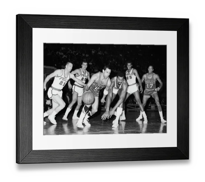 Framed Print : Guy Rogers and Wilt Chamberlain Framed Print : Guy Rogers and Wilt Chamberlain