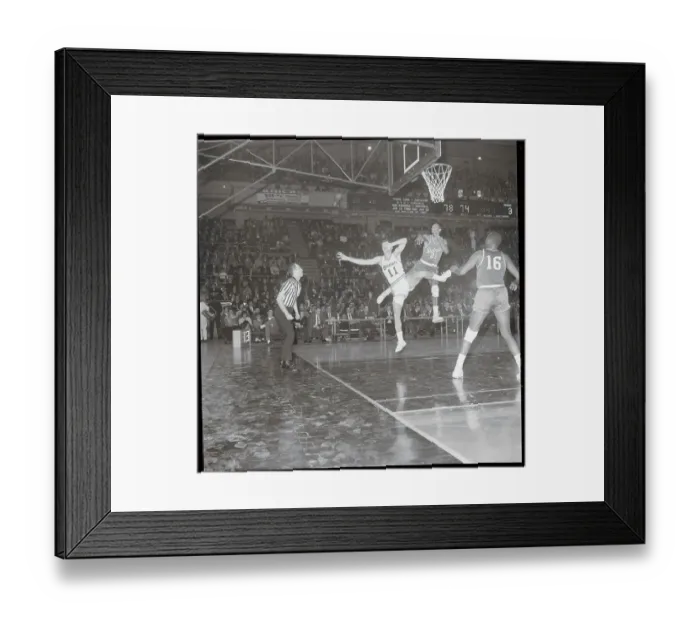 Framed Print : Dave Bing Attempting a Layup Framed Print : Dave Bing Attempting a Layup