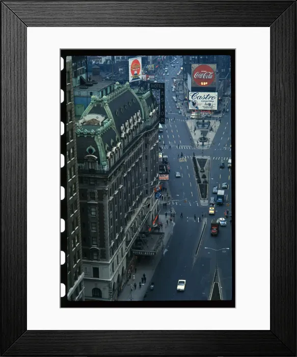 Framed Print : Aerial View of Times Square Framed Print : Aerial View of Times Square