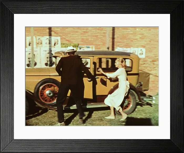 Framed Print : Scene from Bonnie and Clyde Framed Print : Scene from Bonnie and Clyde