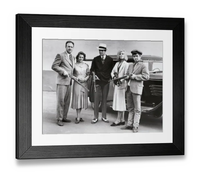 Framed Print : Cast of Bonnie and Clyde in Publicity Shot Framed Print : Cast of Bonnie and Clyde in Publicity Shot