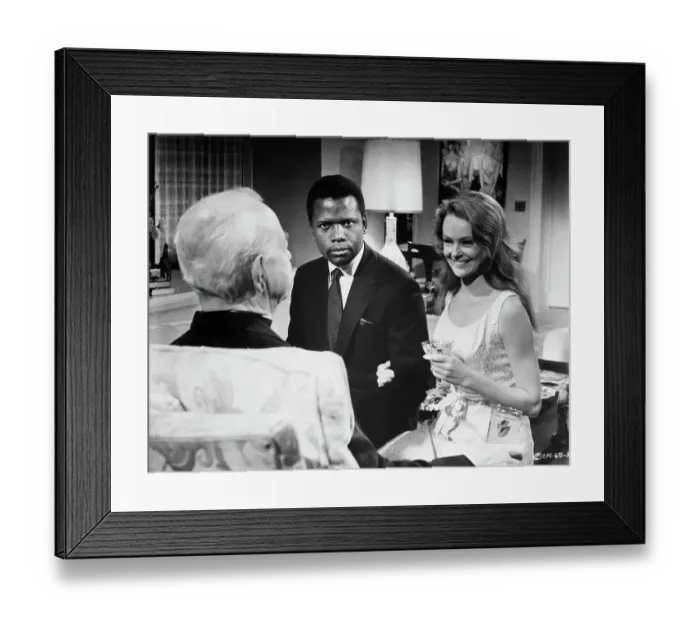 Framed Print : Sidney Poitier And Katherine Houghton Framed Print : Sidney Poitier And Katherine Houghton