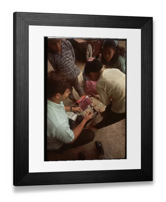 Framed Print : People Exchanging Money at Black Market Framed Print : People Exchanging Money at Black Market