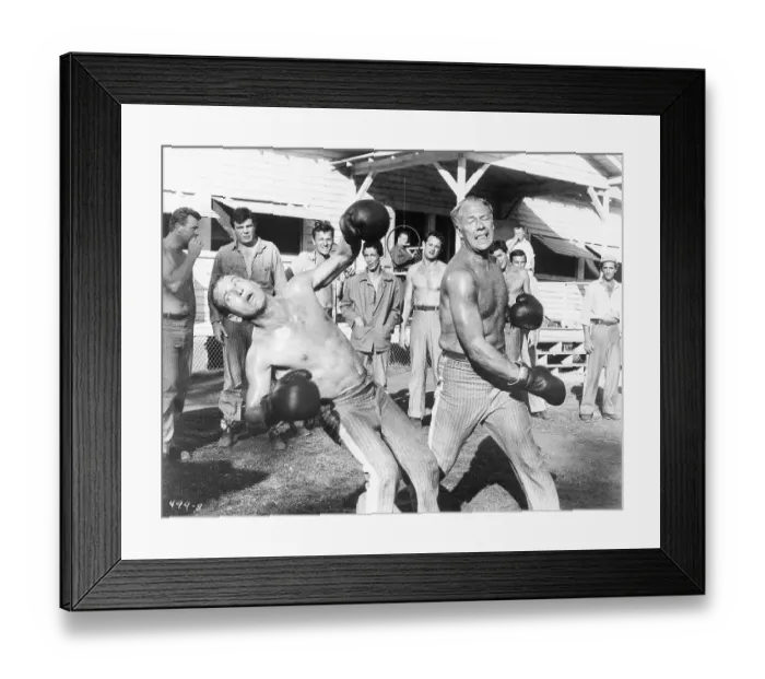 Framed Print : George Kennedy Punching Paul Newman Framed Print : George Kennedy Punching Paul Newman