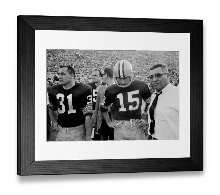 Framed Print : Vince Lombardi with Jim Taylor and Bart Starr Framed Print : Vince Lombardi with Jim Taylor and Bart Starr