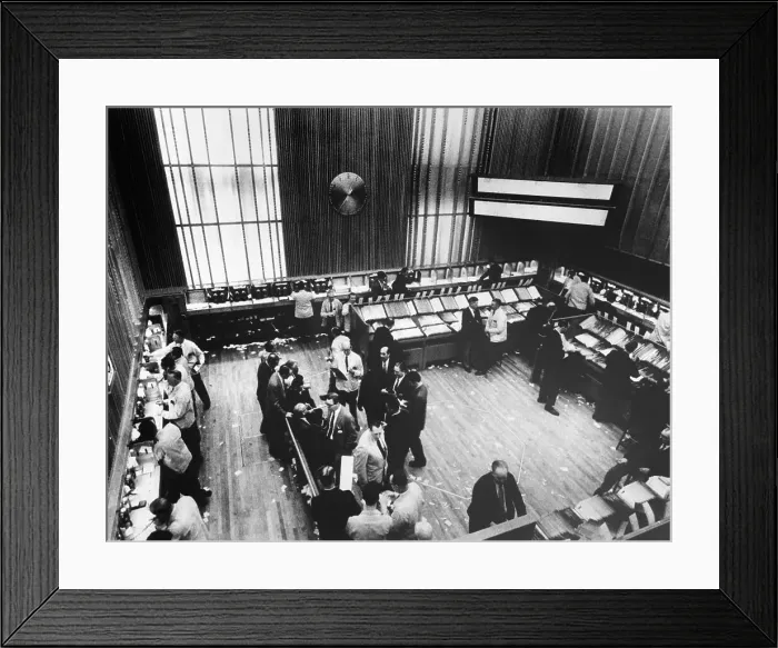 Framed Print : New York Stock Exchange Bond Room Framed Print : New York Stock Exchange Bond Room