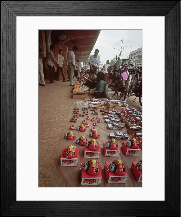 Framed Print : Merchandise Being Sold in Black Market Framed Print : Merchandise Being Sold in Black Market