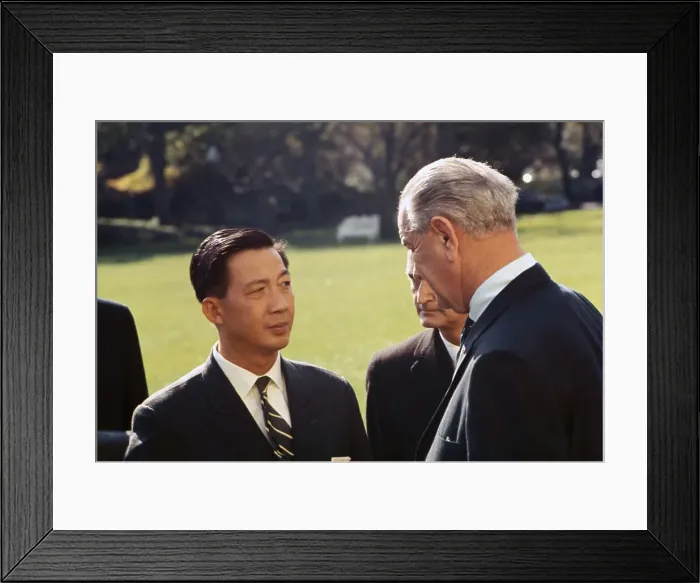 Framed Print : Lyndon B. Johnson with Prince Bong Sabang Framed Print : Lyndon B. Johnson with Prince Bong Sabang