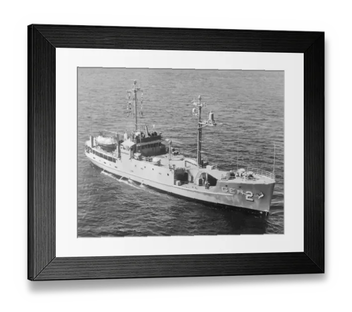 Framed Print : USS Pueblo Sailing Framed Print : USS Pueblo Sailing
