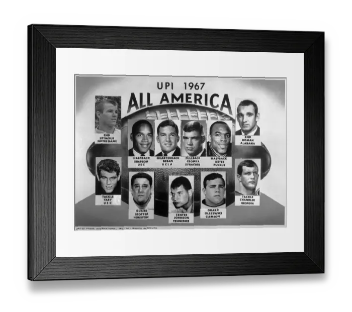 Framed Print : All-American Football Player O.J. Simpson Framed Print : All-American Football Player O.J. Simpson
