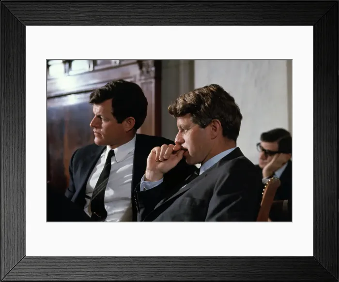 Framed Print : Robert F. Kennedy and Edward Kennedy Framed Print : Robert F. Kennedy and Edward Kennedy