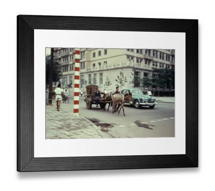Framed Print : Cart And Car In Beijing Framed Print : Cart And Car In Beijing