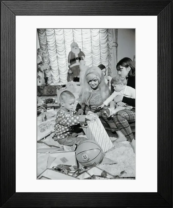 Framed Print : Actress Jayne Mansfield Playing With Her Children Framed Print : Actress Jayne Mansfield Playing With Her Children