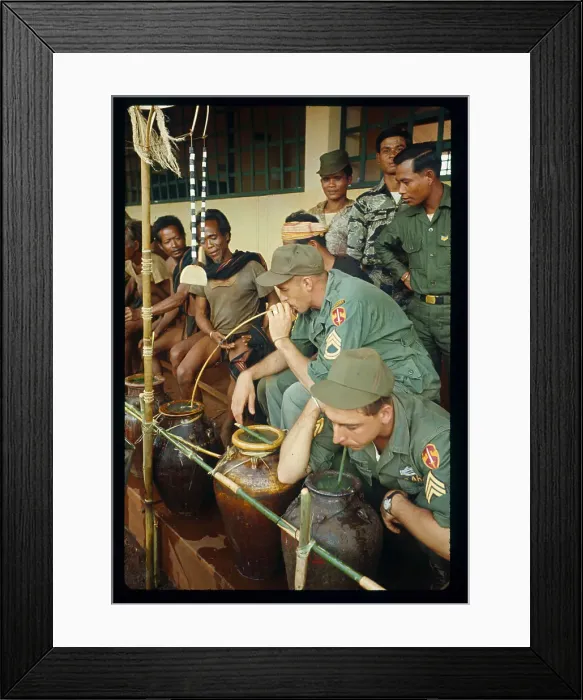Framed Print : Soldier Drinking Wine From Urns Framed Print : Soldier Drinking Wine From Urns