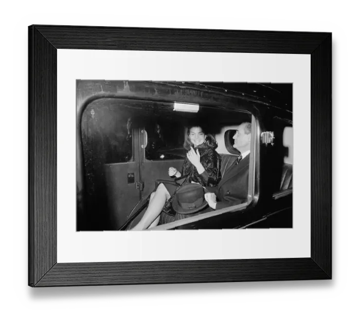 Framed Print : Jacqueline Kennedy Leaving Theater Framed Print : Jacqueline Kennedy Leaving Theater