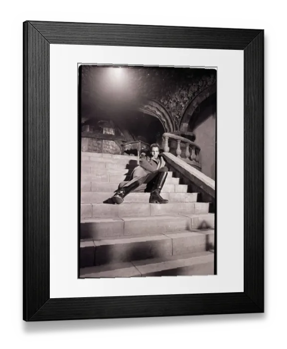 Framed Print : Charlton Heston Posing on Movie Set Framed Print : Charlton Heston Posing on Movie Set
