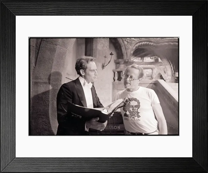 Framed Print : Charlton Heston with Ralph Nelson