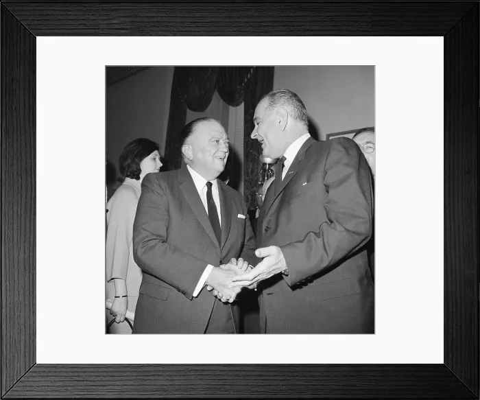 Framed Print : J. Edgar Hoover With President Johnson Framed Print : J. Edgar Hoover With President Johnson
