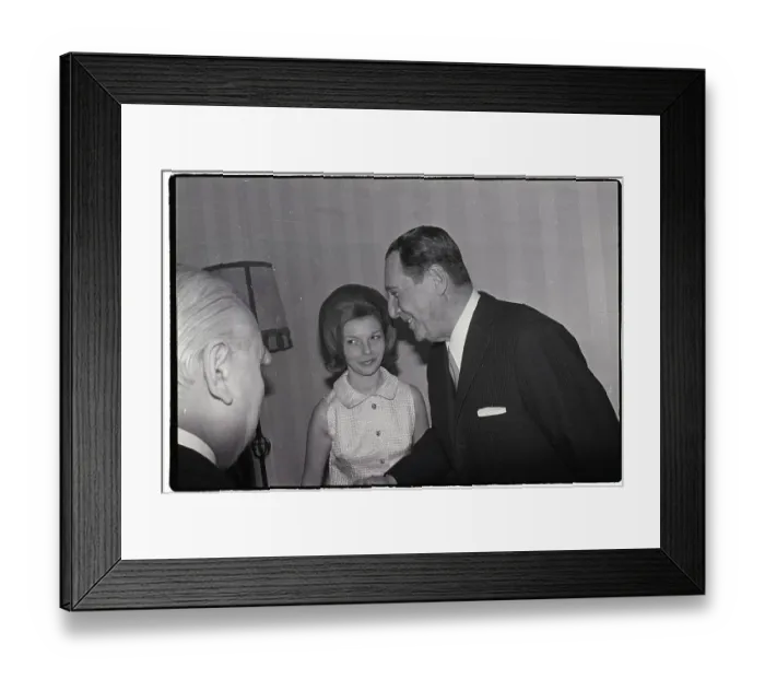 Framed Print : Juan D. Peron in Madrid