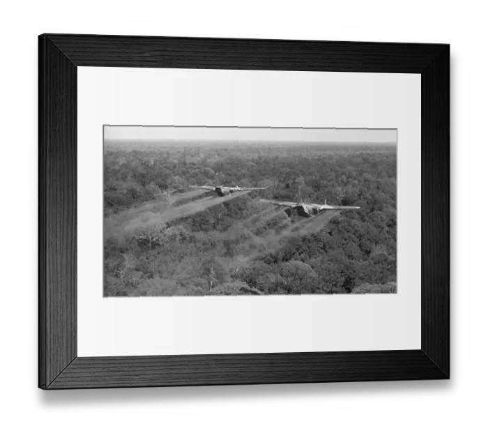 Framed Print : C 123 Defoliat Area In Vietnam