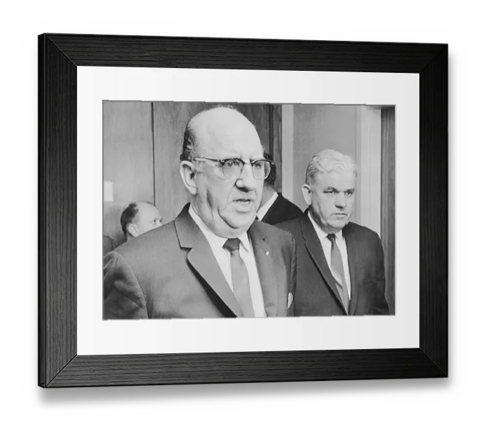 Framed Print : District Judge Louis Holland Speaking on Jack Ruby Trial Framed Print : District Judge Louis Holland Speaking on Jack Ruby Trial