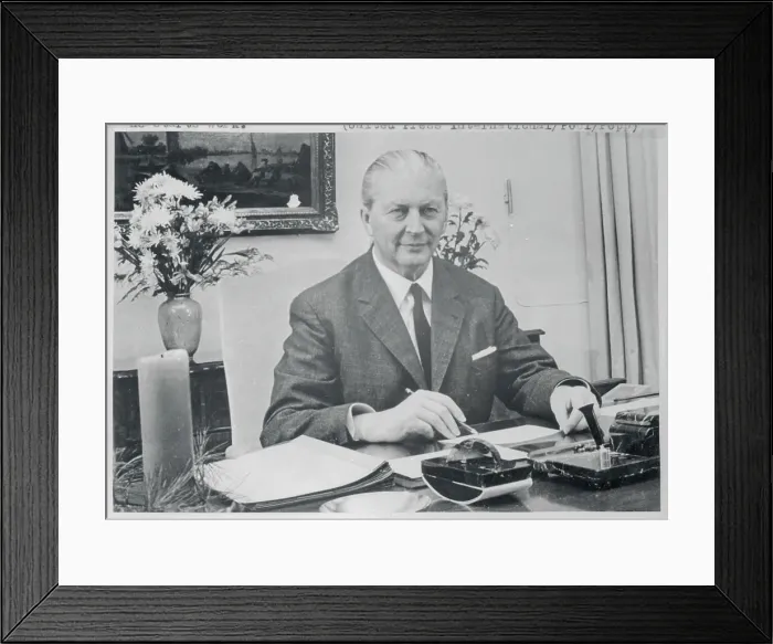 Framed Print : Portrait of Kurt Georg Kiesinger Framed Print : Portrait of Kurt Georg Kiesinger