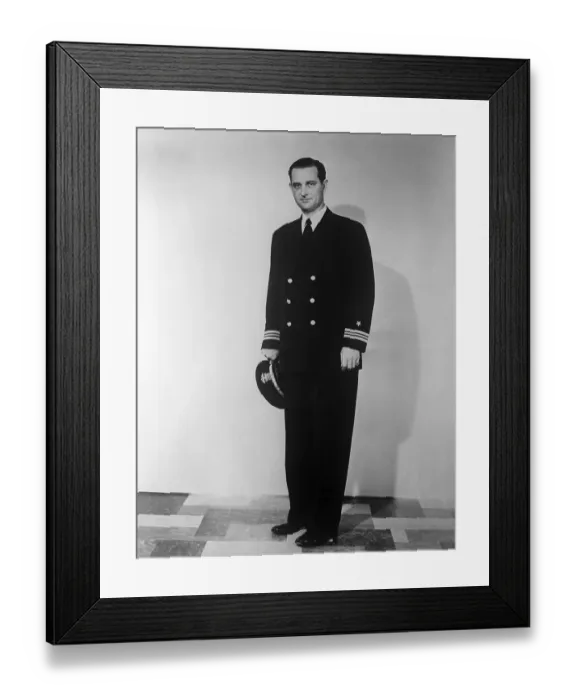 Framed Print : President Johnson In Navy Lt. Uniform