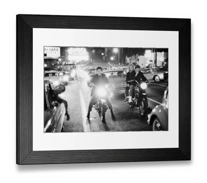 Framed Print : Teenagers Cruising Las Vegas Strip at Night Framed Print : Teenagers Cruising Las Vegas Strip at Night