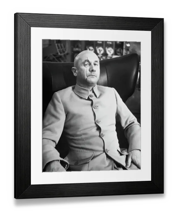 Framed Print : Donald Pleasence as Blofeld Framed Print : Donald Pleasence as Blofeld