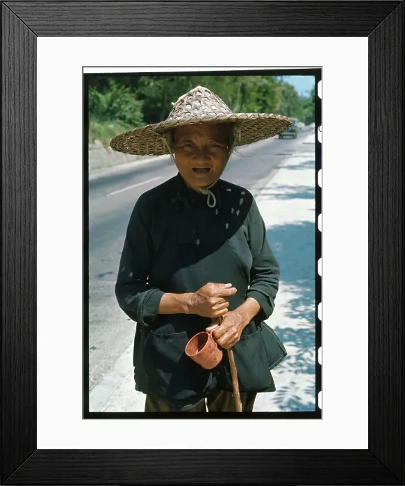 Framed Print : Old Asian Woman Framed Print : Old Asian Woman
