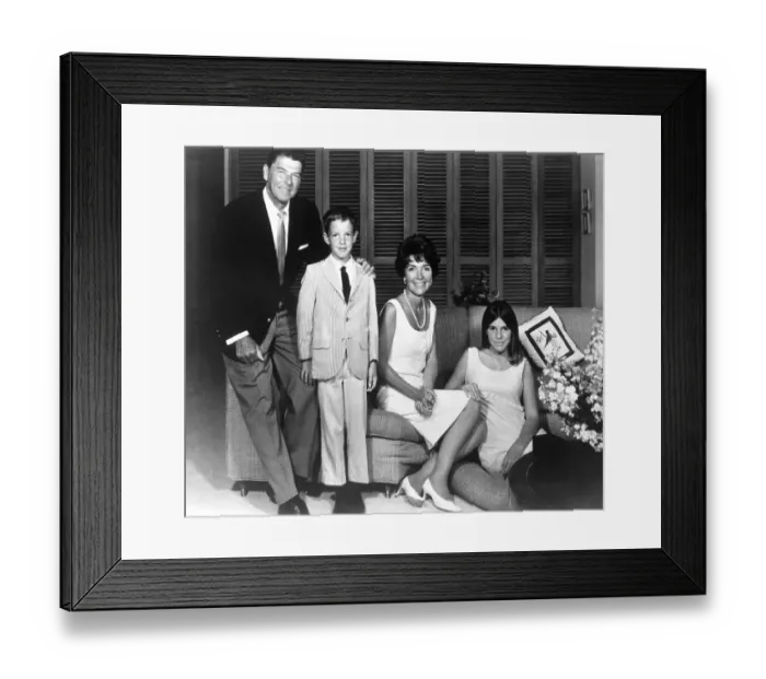 Framed Print : Reagan Family Posing Framed Print : Reagan Family Posing