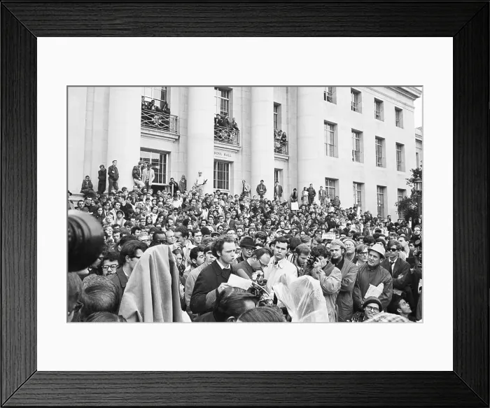 Framed Print : Mario Savio Speaking At Berkeley Framed Print : Mario Savio Speaking At Berkeley