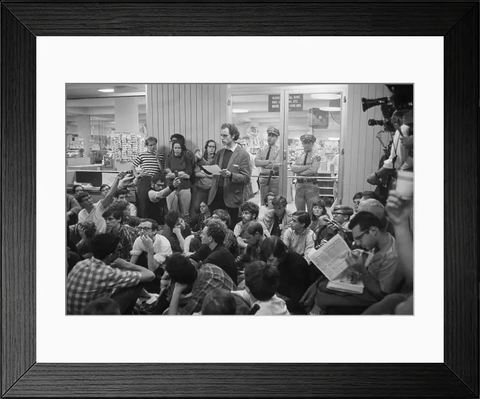 Framed Print : Mario Savio Addresses Berkeley Students Framed Print : Mario Savio Addresses Berkeley Students