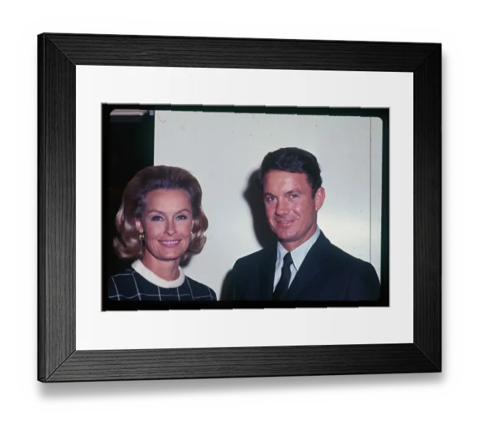 Framed Print : Portrait of Cliff Robertson and Dina Merrill Framed Print : Portrait of Cliff Robertson and Dina Merrill