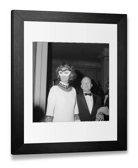 Framed Print : Truman Capote and Katherine Graham at Black and White Ball Framed Print : Truman Capote and Katherine Graham at Black and White Ball
