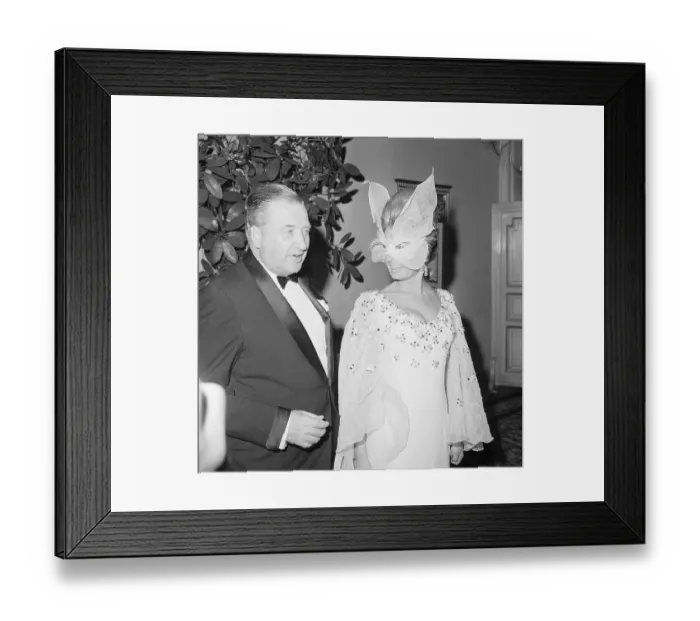 Framed Print : Henry Ford II and Wife at Costume Party Framed Print : Henry Ford II and Wife at Costume Party