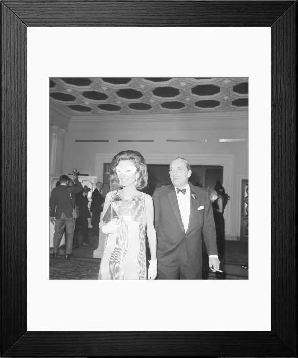 Framed Print : Lee & Stanislaus Radziwill At Mask Party Framed Print : Lee & Stanislaus Radziwill At Mask Party
