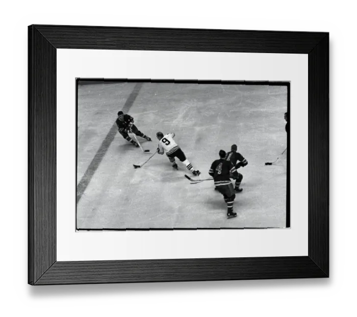 Framed Print : Bobby Hull in Hockey Action Framed Print : Bobby Hull in Hockey Action