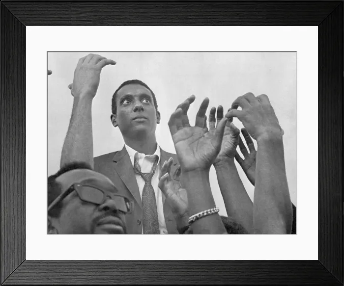Framed Print : Stokely Carmichael Speaks to Watts Crowd Framed Print : Stokely Carmichael Speaks to Watts Crowd
